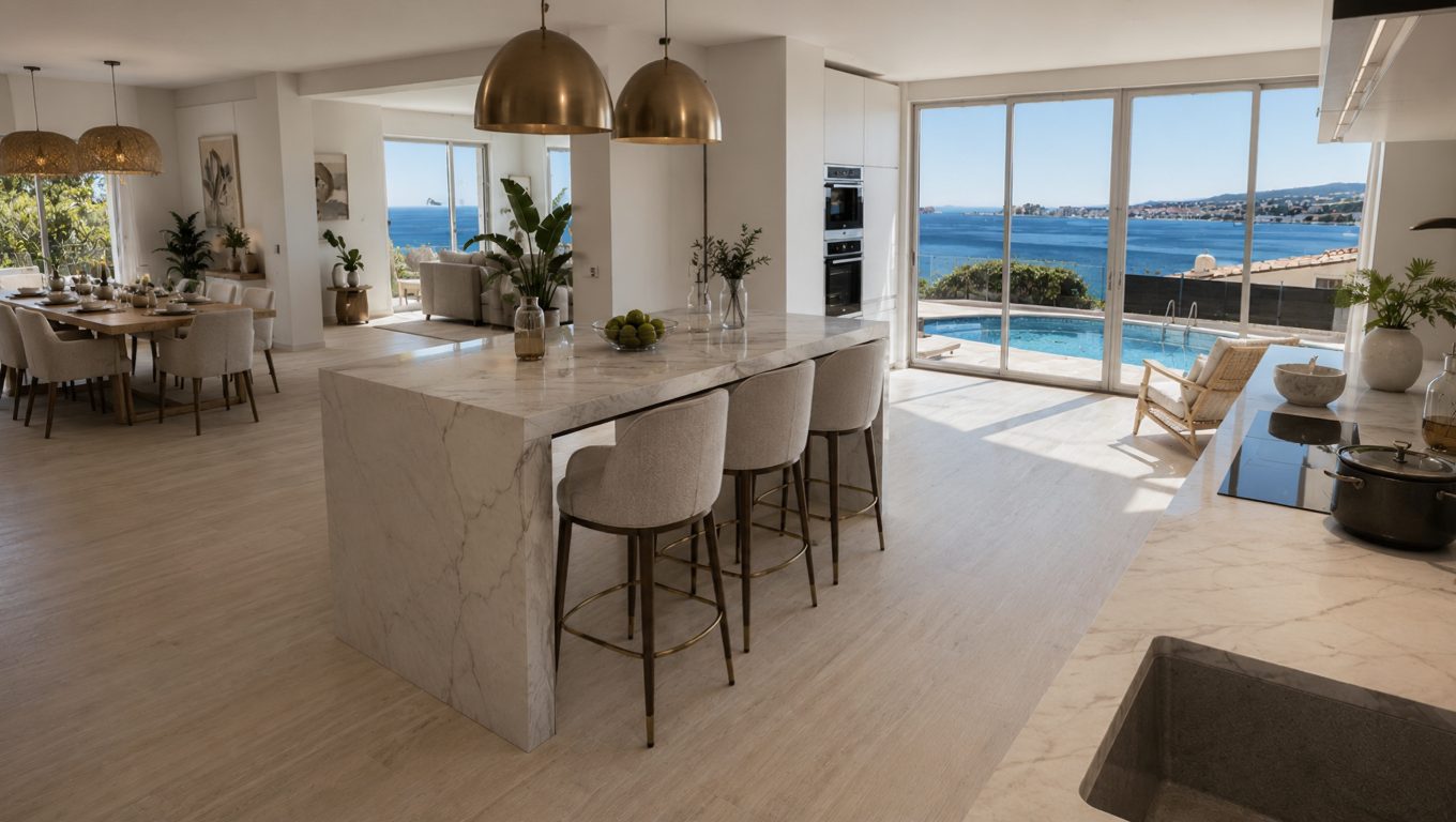 architecture interieur villa vue mer sanary sur mer salon ouvert