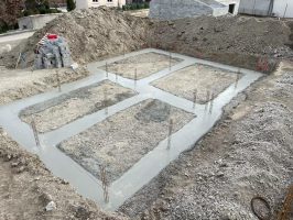fouilles des fondations coulage fondations béton armé